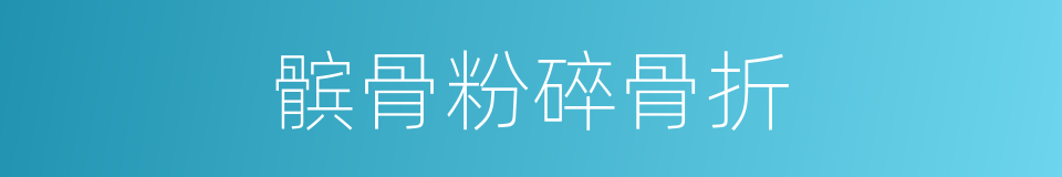 髌骨粉碎骨折的同义词