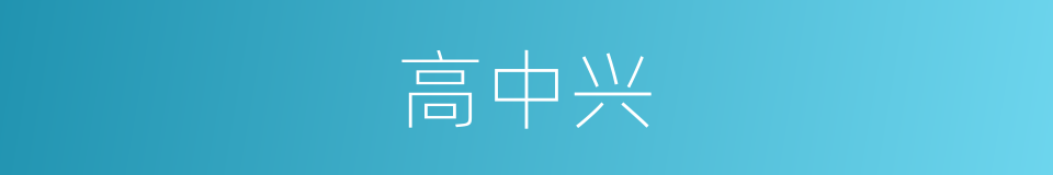 高中兴的同义词