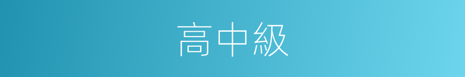 高中級的同義詞