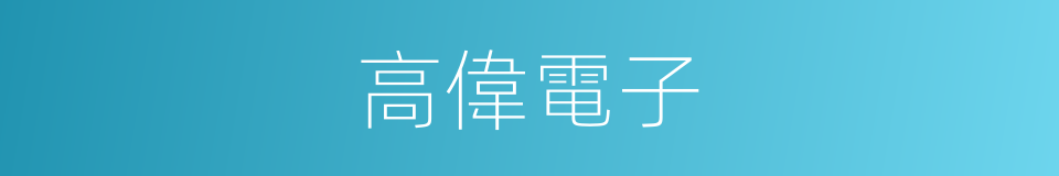 高偉電子的同義詞