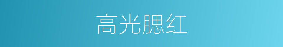 高光腮红的同义词