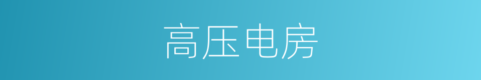 高压电房的同义词