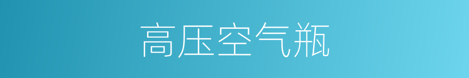 高压空气瓶的同义词