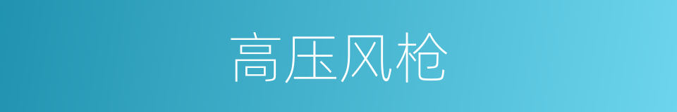 高压风枪的同义词