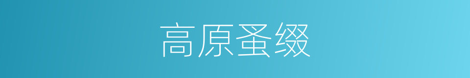 高原蚤缀的同义词
