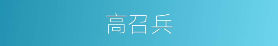高召兵的同义词