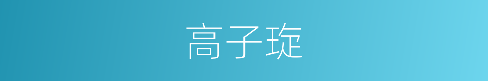 高子琁的同义词