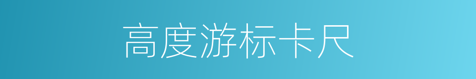 高度游标卡尺的同义词
