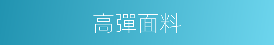 高彈面料的同義詞