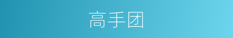 高手团的同义词