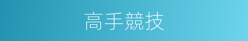 高手競技的同義詞