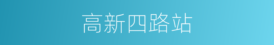 高新四路站的同义词