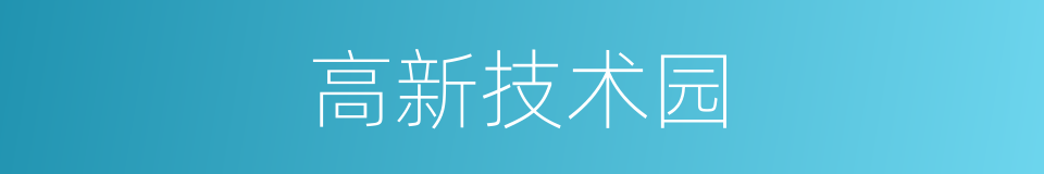 高新技术园的同义词