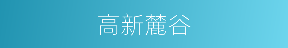高新麓谷的同义词