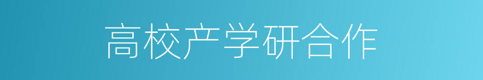 高校产学研合作的同义词