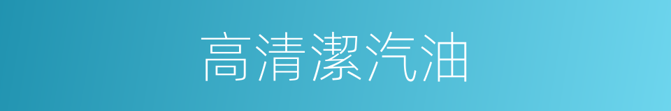 高清潔汽油的同義詞