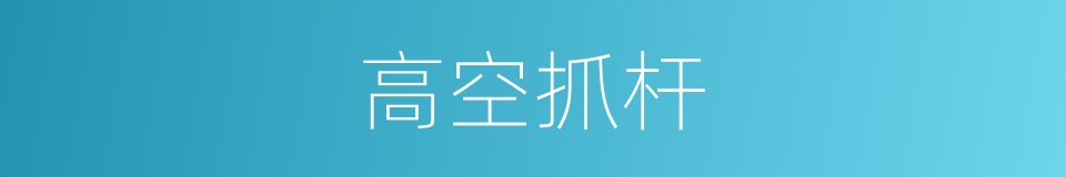 高空抓杆的同义词