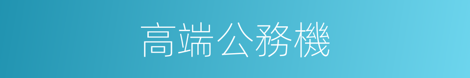 高端公務機的同義詞