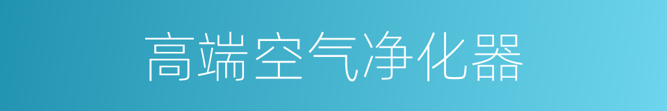 高端空气净化器的同义词