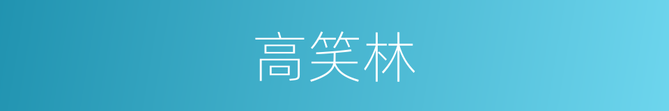 高笑林的同义词