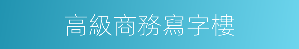 高級商務寫字樓的同義詞