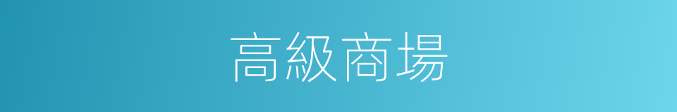 高級商場的同義詞
