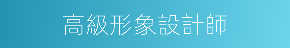 高級形象設計師的同義詞