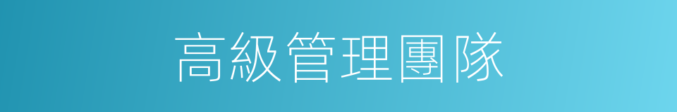 高級管理團隊的同義詞