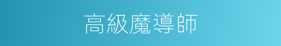 高級魔導師的同義詞