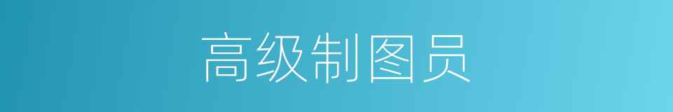 高级制图员的同义词