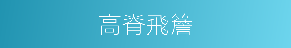 高脊飛簷的同義詞