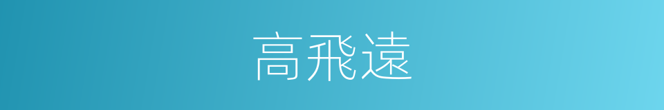 高飛遠的同義詞