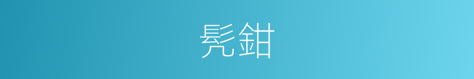 髠鉗的意思