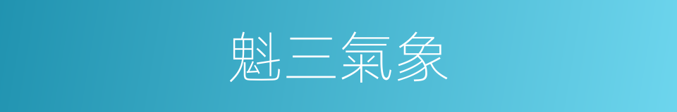 魁三氣象的同義詞
