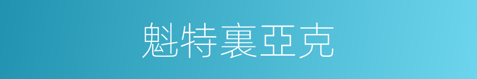 魁特裏亞克的同義詞