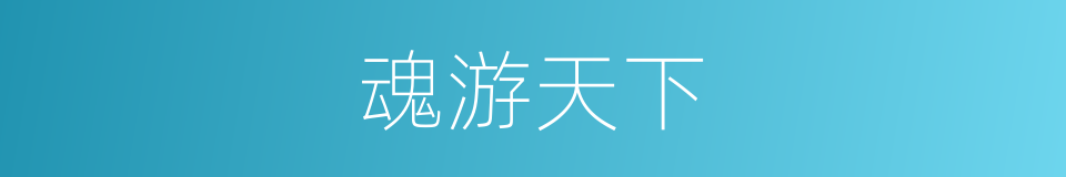 魂游天下的同义词