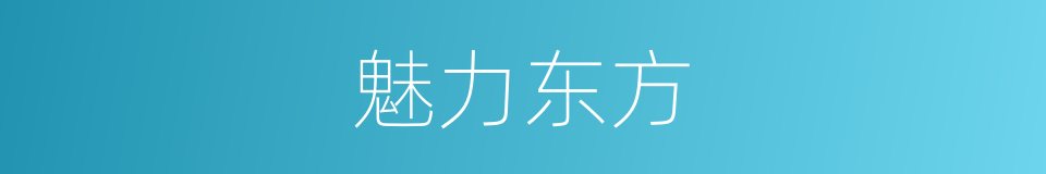 魅力东方的同义词