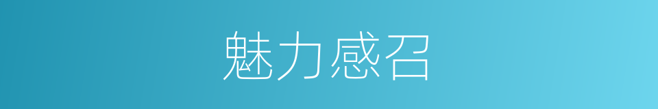 魅力感召的同义词