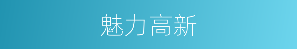 魅力高新的同义词