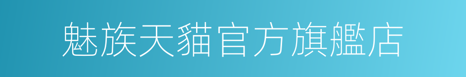 魅族天貓官方旗艦店的同義詞