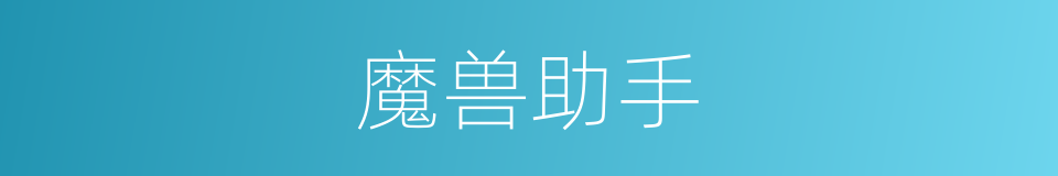 魔兽助手的同义词
