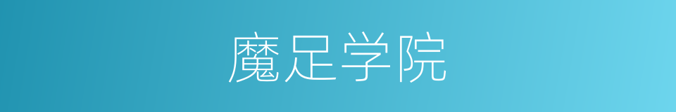 魔足学院的同义词