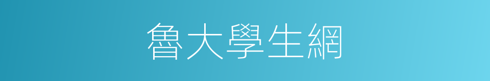 魯大學生網的同義詞