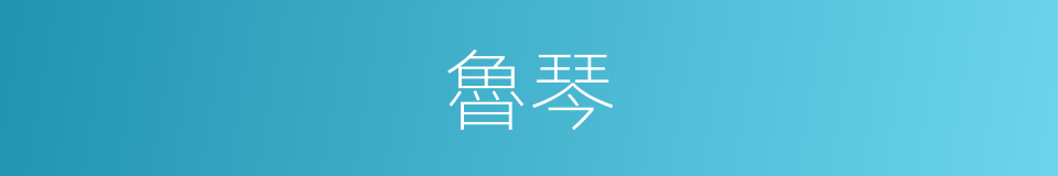 魯琴的同義詞
