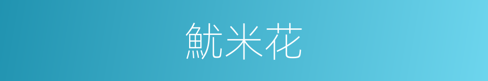 魷米花的同義詞