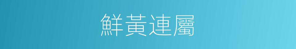 鮮黃連屬的同義詞