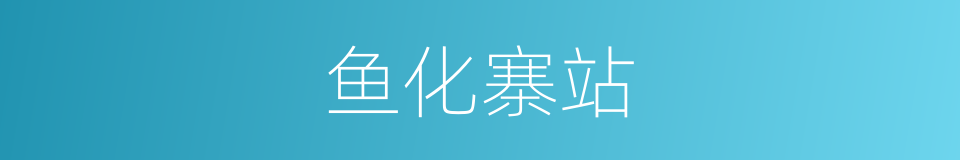 鱼化寨站的同义词