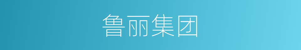 鲁丽集团的同义词