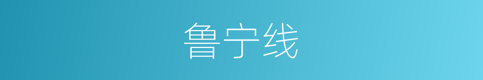 鲁宁线的同义词