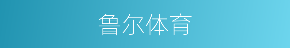 鲁尔体育的同义词